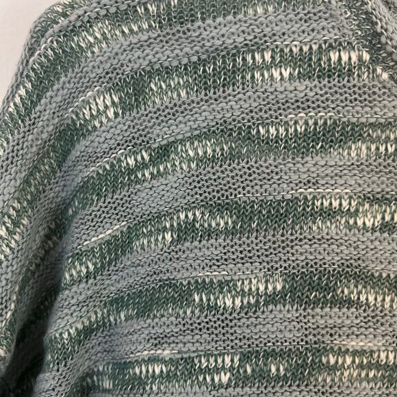 Madewell Women's Crewneck Slouch Knit Sweater Stripe Blue Horizon XS New - Picture 3 of 9